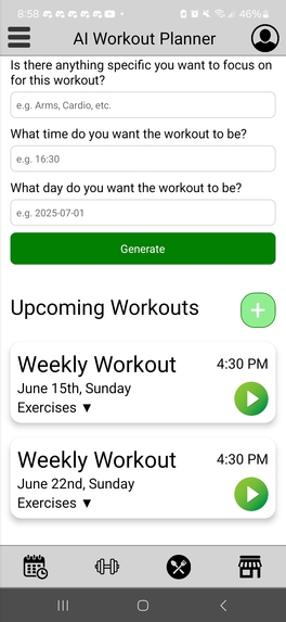 AI Workout Planner – screenshot 3