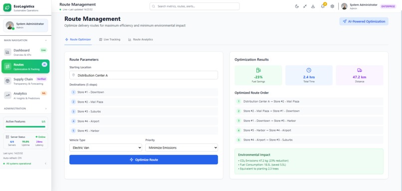 EcoLogistics for a Sustainable and Efficient Future – screenshot 3
