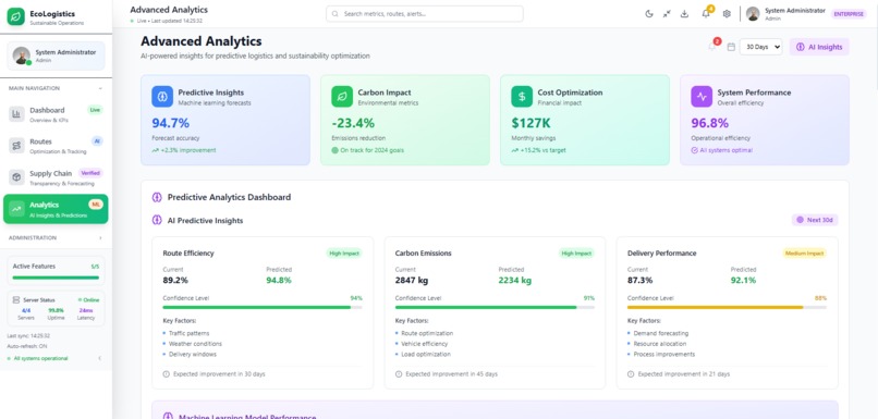 EcoLogistics for a Sustainable and Efficient Future – screenshot 5
