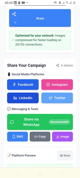 AI social media campaign generator (hashtagX) – screenshot 2