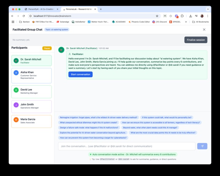 PersonifyAI: Get your ideas talked about! – screenshot 3