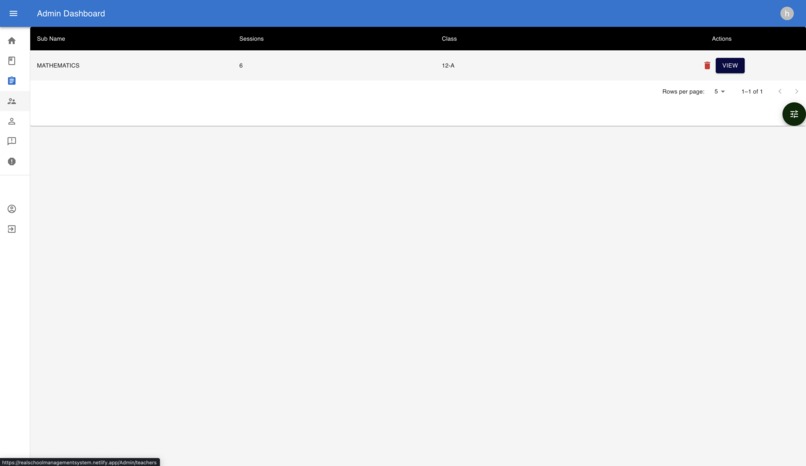 School Management System – screenshot 4