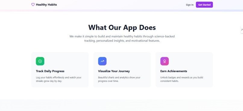 Healthy Habits Tracker  – screenshot 1