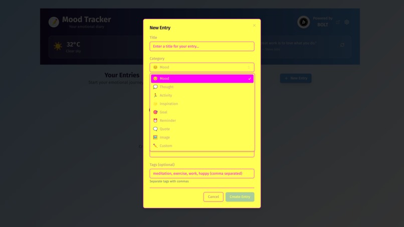Mood Tracker & Emotional Diary App – screenshot 1