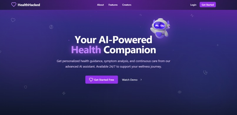 Health Hacked - AI Powered Health Companion – screenshot 1