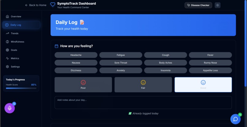 SymptoTrack – screenshot 5