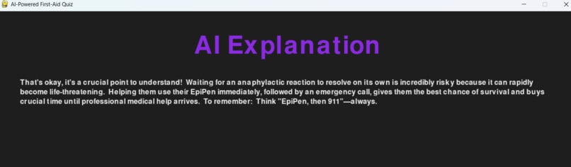 AI-Powered First-Aid Quiz Game – screenshot 5