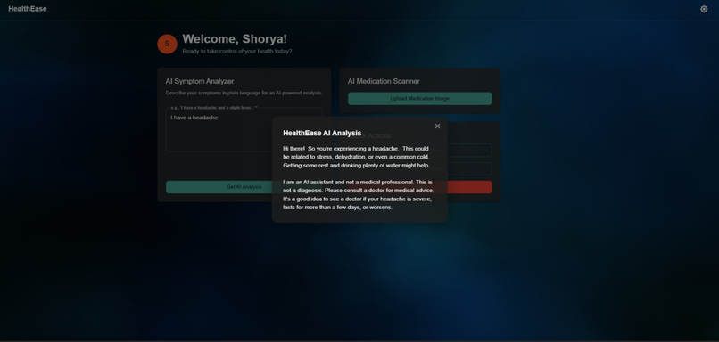 HealthEase – screenshot 1