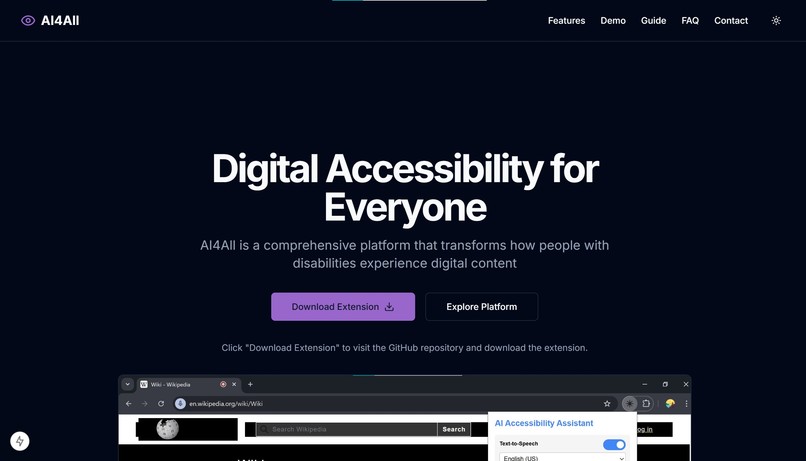 AI4All    – screenshot 1