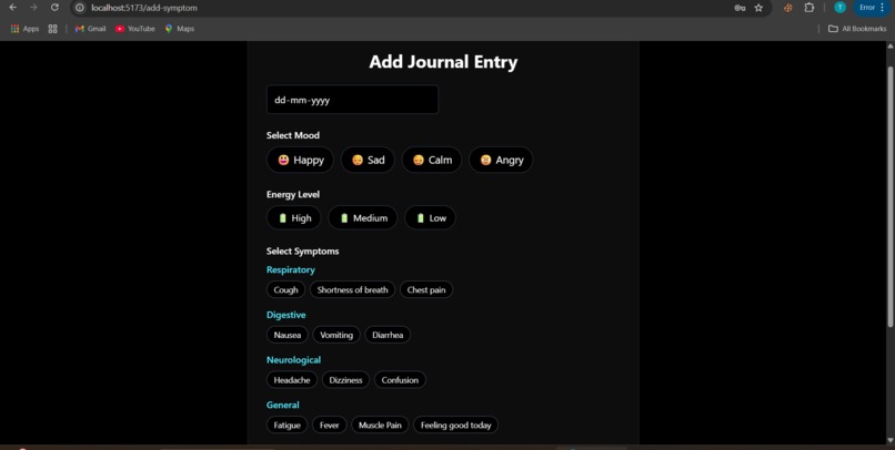   Symptom-Journal – screenshot 4