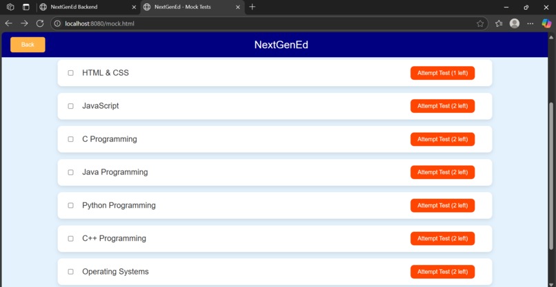 NextGenEd - An Enhanced AI Learning Platform – screenshot 29