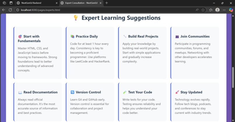 NextGenEd - An Enhanced AI Learning Platform – screenshot 35