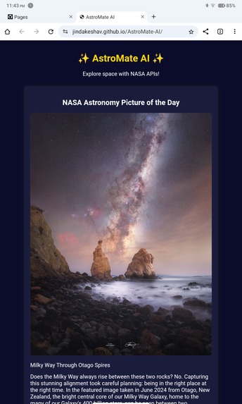 AstroMate AI – Your Gateway to the Cosmos – screenshot 1