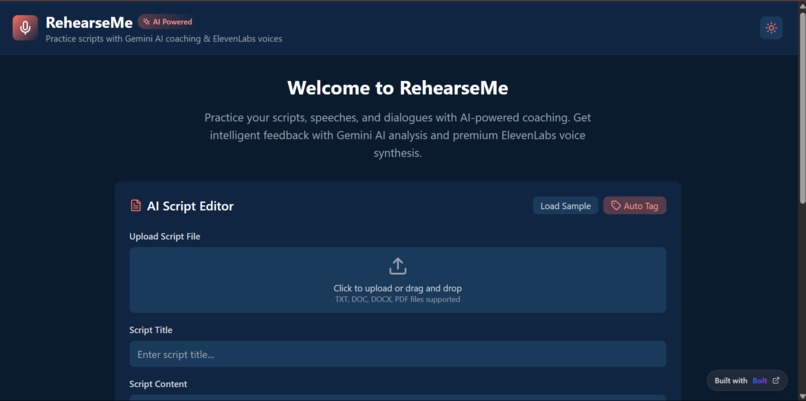 RehearseMe – screenshot 1