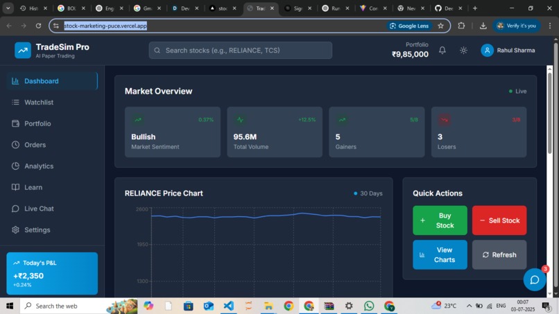 Stock Market Learner – screenshot 1