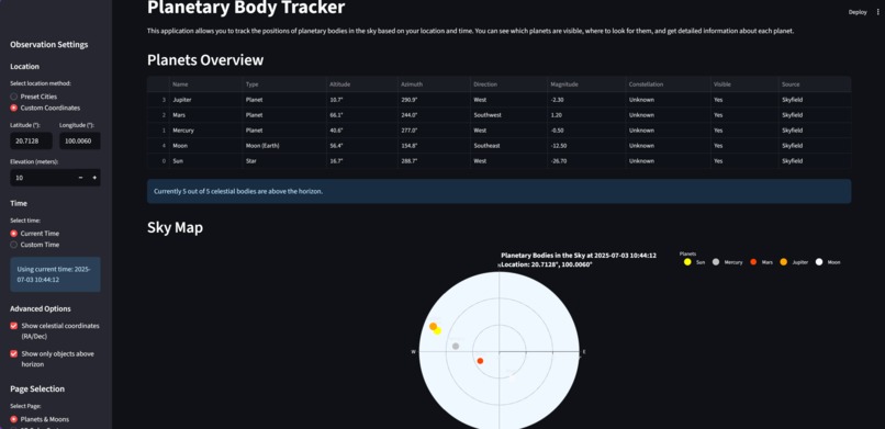 Space Object Browser (SOB) – screenshot 2