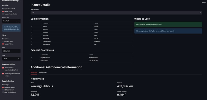 Space Object Browser (SOB) – screenshot 3