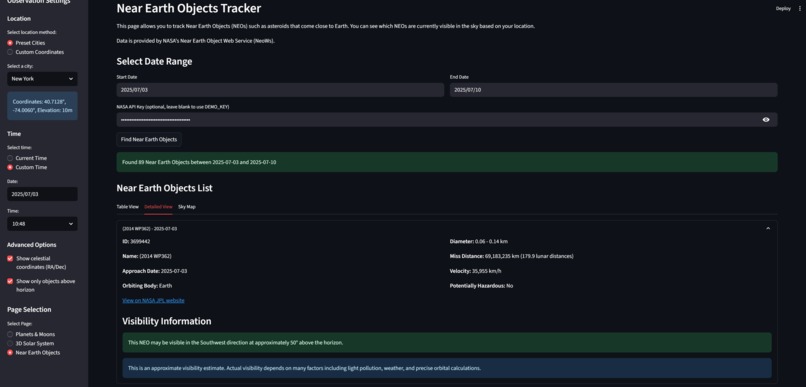 Space Object Browser (SOB) – screenshot 6