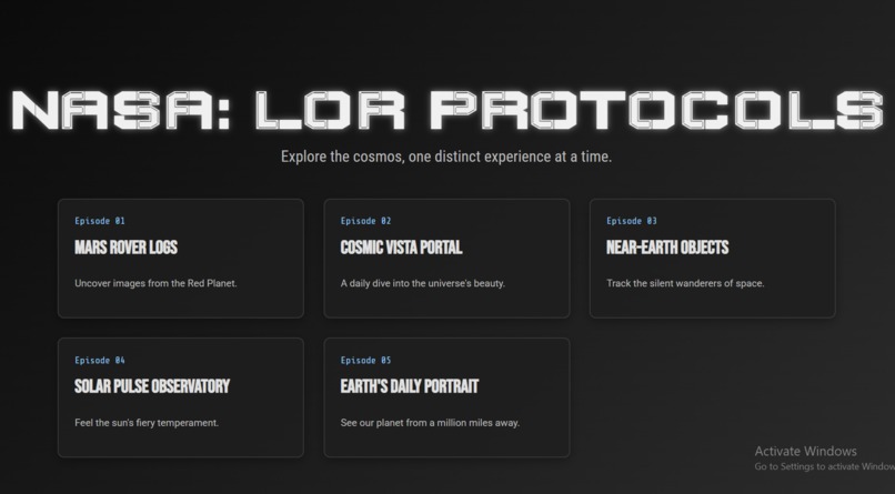 Nasa: LOR PROTOCOLS – screenshot 1