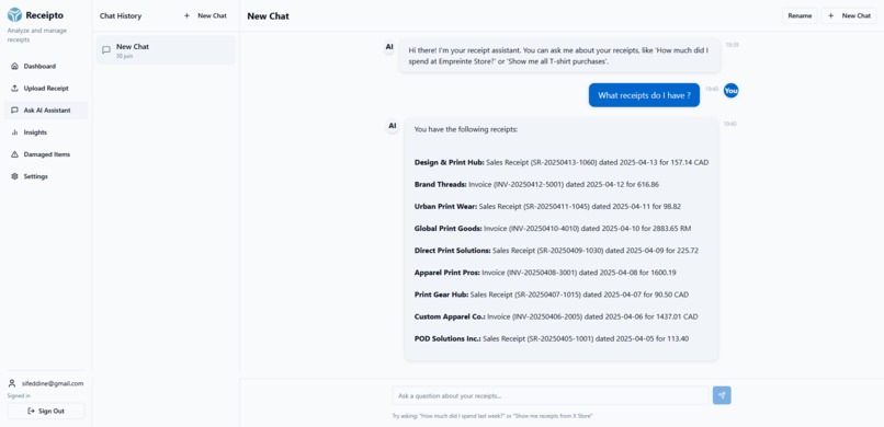Receipto – screenshot 4