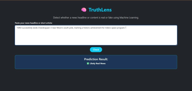 TruthLens – screenshot 2