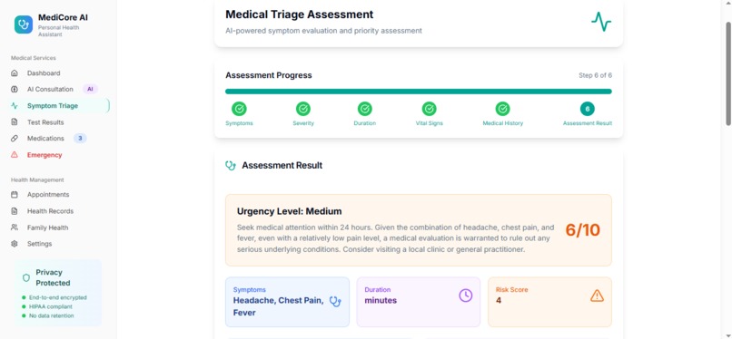 MediCore AI – screenshot 3