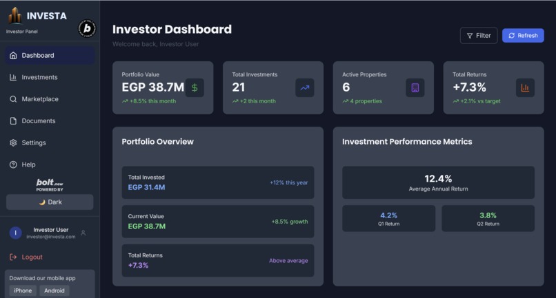 Investa Share – screenshot 1