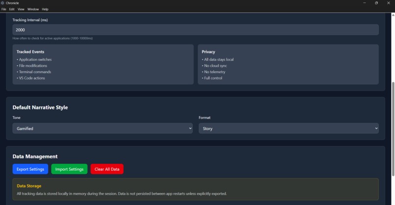 Chronicle - AI-Powered Activity Intelligence Platform – screenshot 7