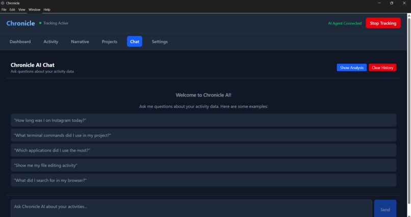 Chronicle - AI-Powered Activity Intelligence Platform – screenshot 8