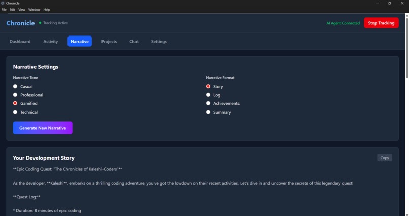 Chronicle - AI-Powered Activity Intelligence Platform – screenshot 4