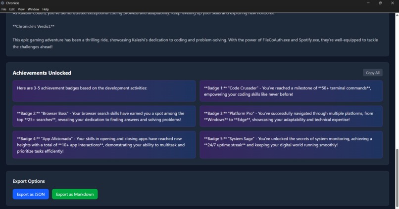 Chronicle - AI-Powered Activity Intelligence Platform – screenshot 6
