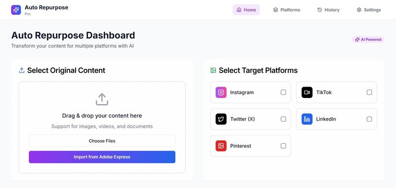 Auto Repurpose Pro – screenshot 1