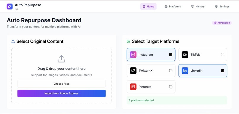 Auto Repurpose Pro – screenshot 2