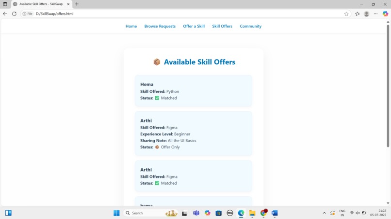 SkillSwap – screenshot 3