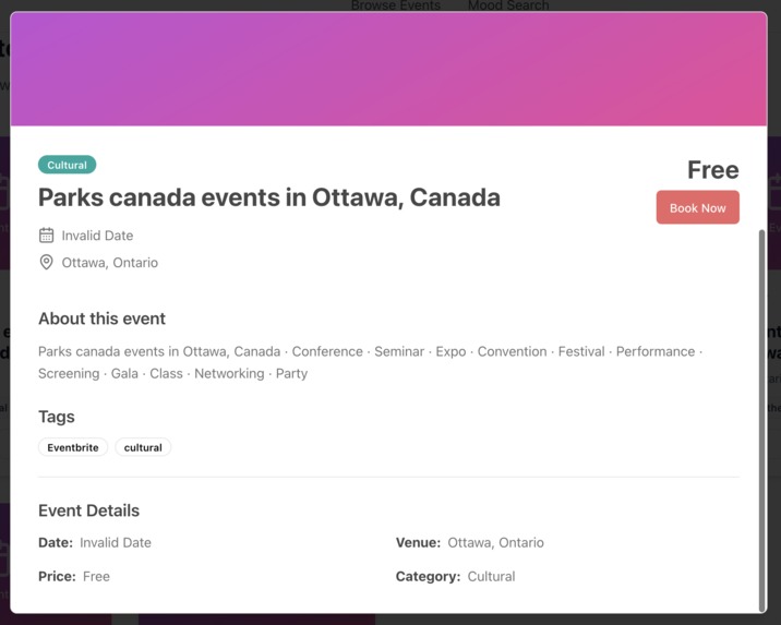Partybank: Find events that match your mood – screenshot 3