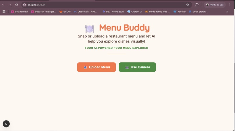 Menu Buddy – screenshot 1