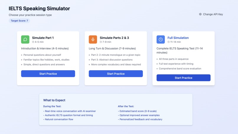 IELTS Speaking Simulator – screenshot 1