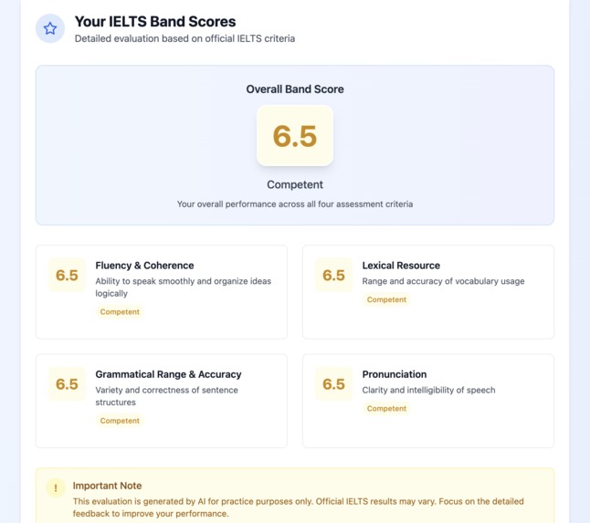 IELTS Speaking Simulator – screenshot 2