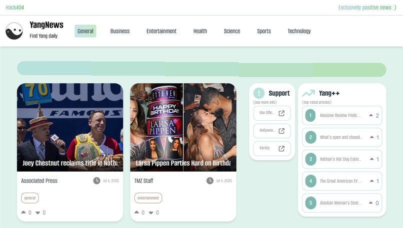 YangNews – screenshot 1