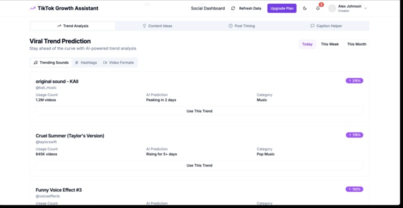 TikTok Growth Assistant – screenshot 2
