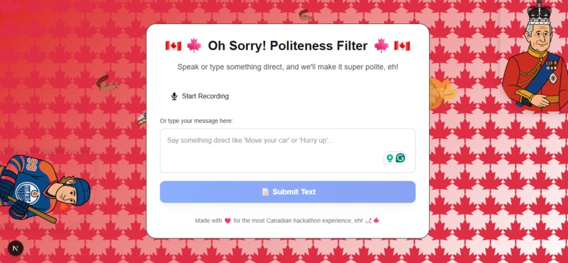 Oh, Sorry, eh! – screenshot 1