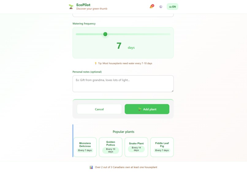 EcoPilot – screenshot 2
