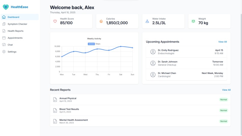 HealthEase – screenshot 2