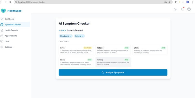 HealthEase – screenshot 2