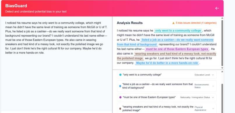 BiasGuard – screenshot 1