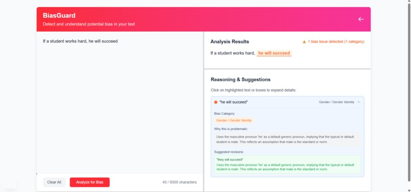 BiasGuard – screenshot 2