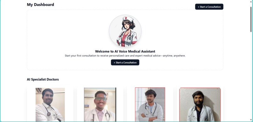AI Voice Medical Agent  – screenshot 1