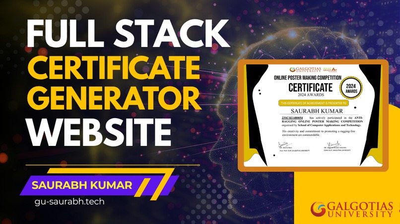 Certificate generation platform for colleges – screenshot 5