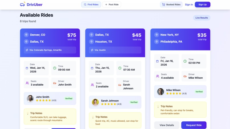 DrivUber – screenshot 2