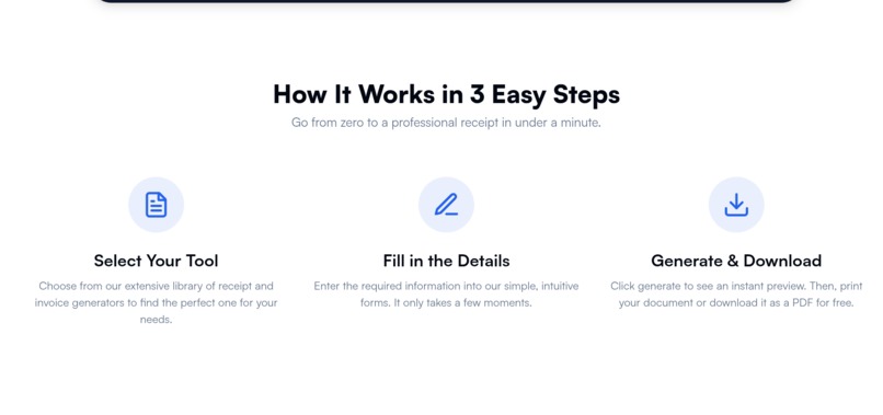 AllReceiptGenerator  – screenshot 1